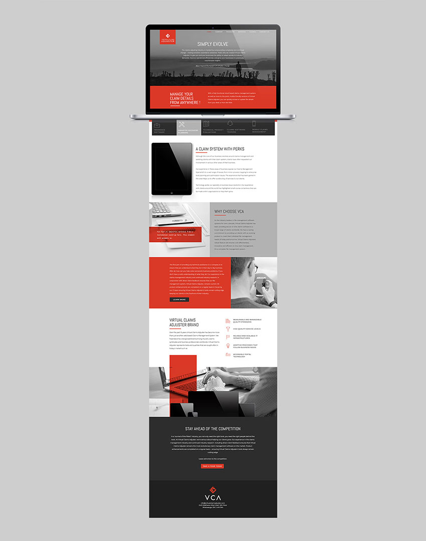 Virtual-Claims-Adjuster-webpage-design-by-Outsource-Marketing