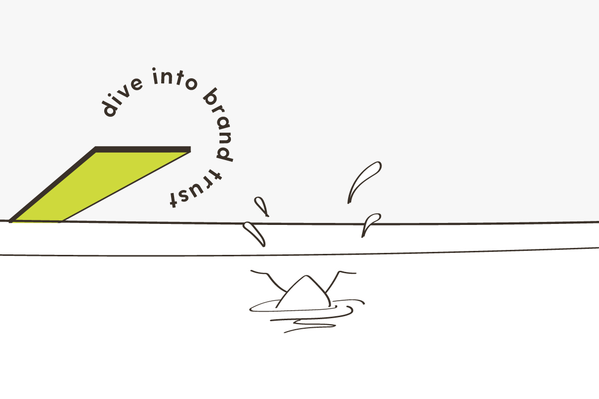 Outmark chicken diving into water from a diving board.