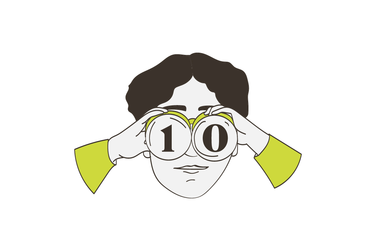 Illustration representing the 10 signs of a great marketing outsourcing partner