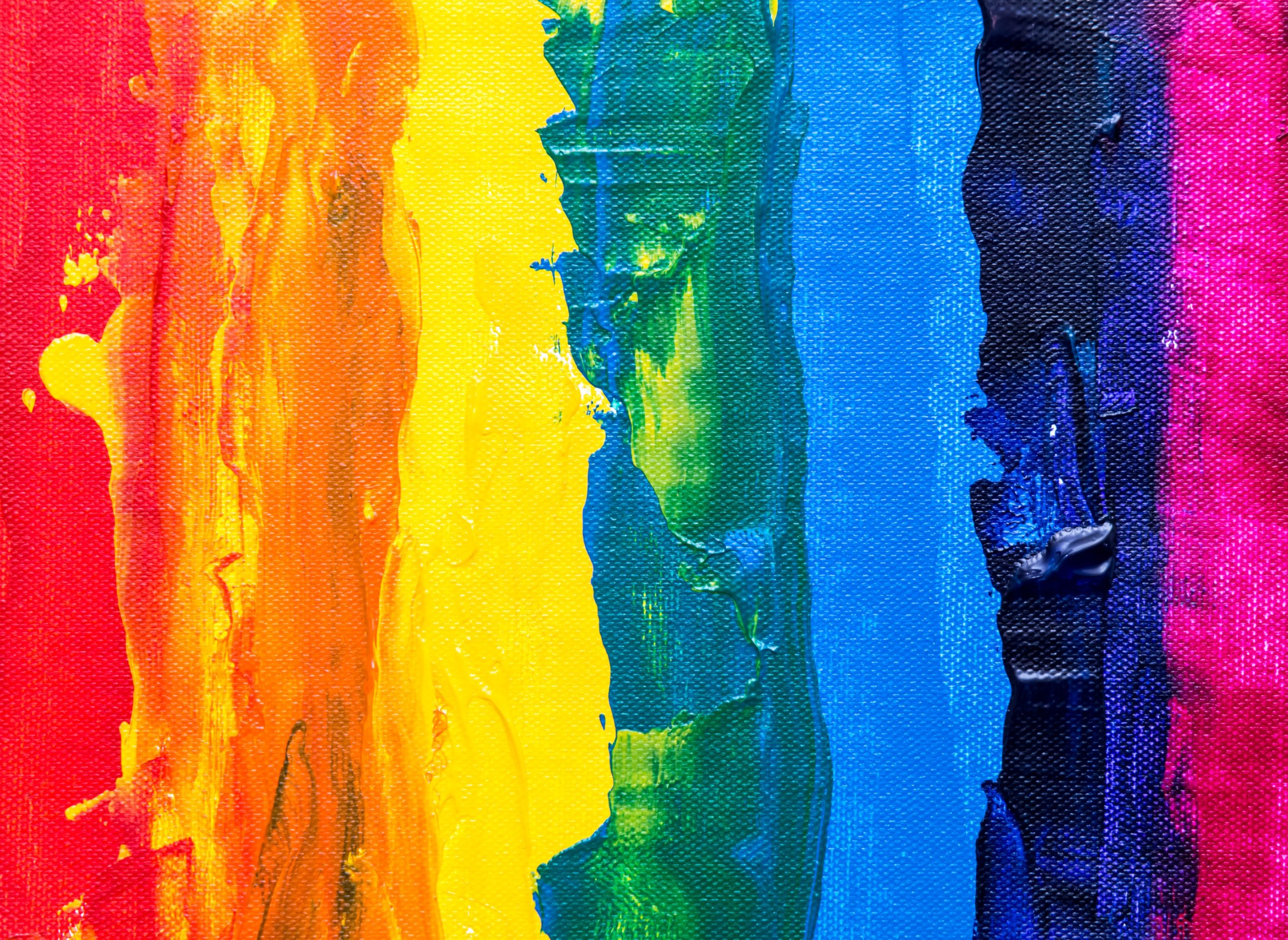 Abstract rainbow painting - The Psychology of Color in Branding