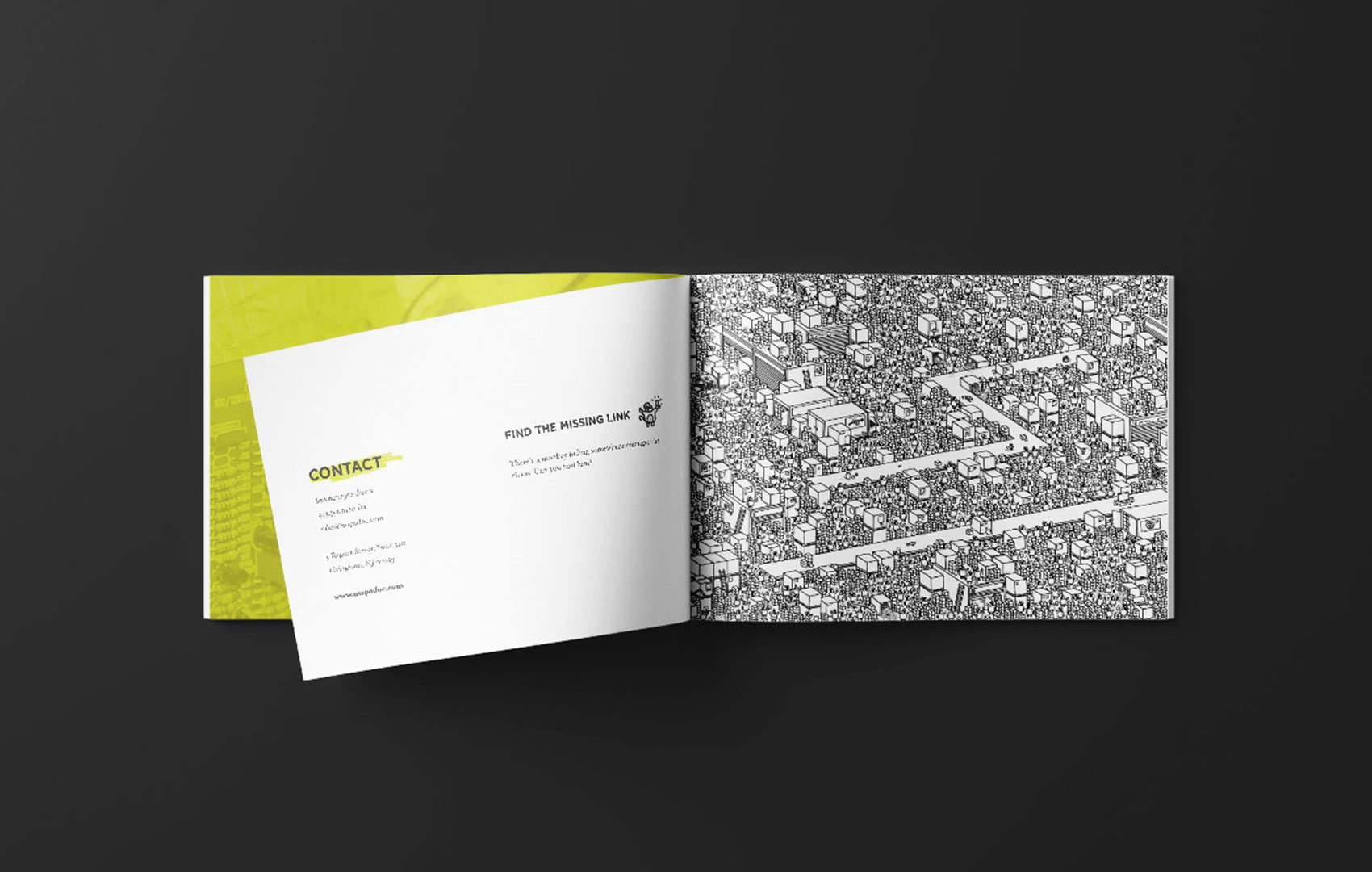Outmark design SWK Technologies brochure