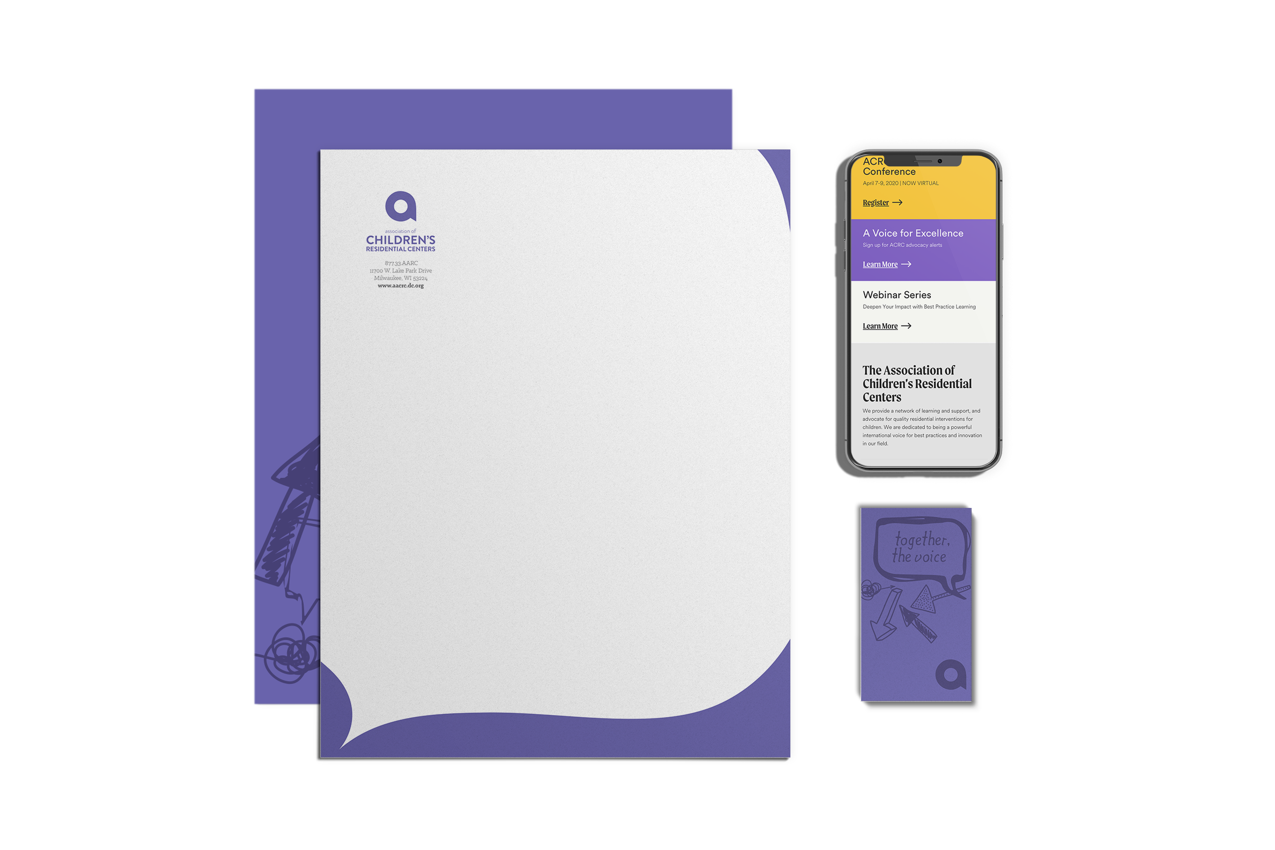 ACRC portfolio page stationary materials