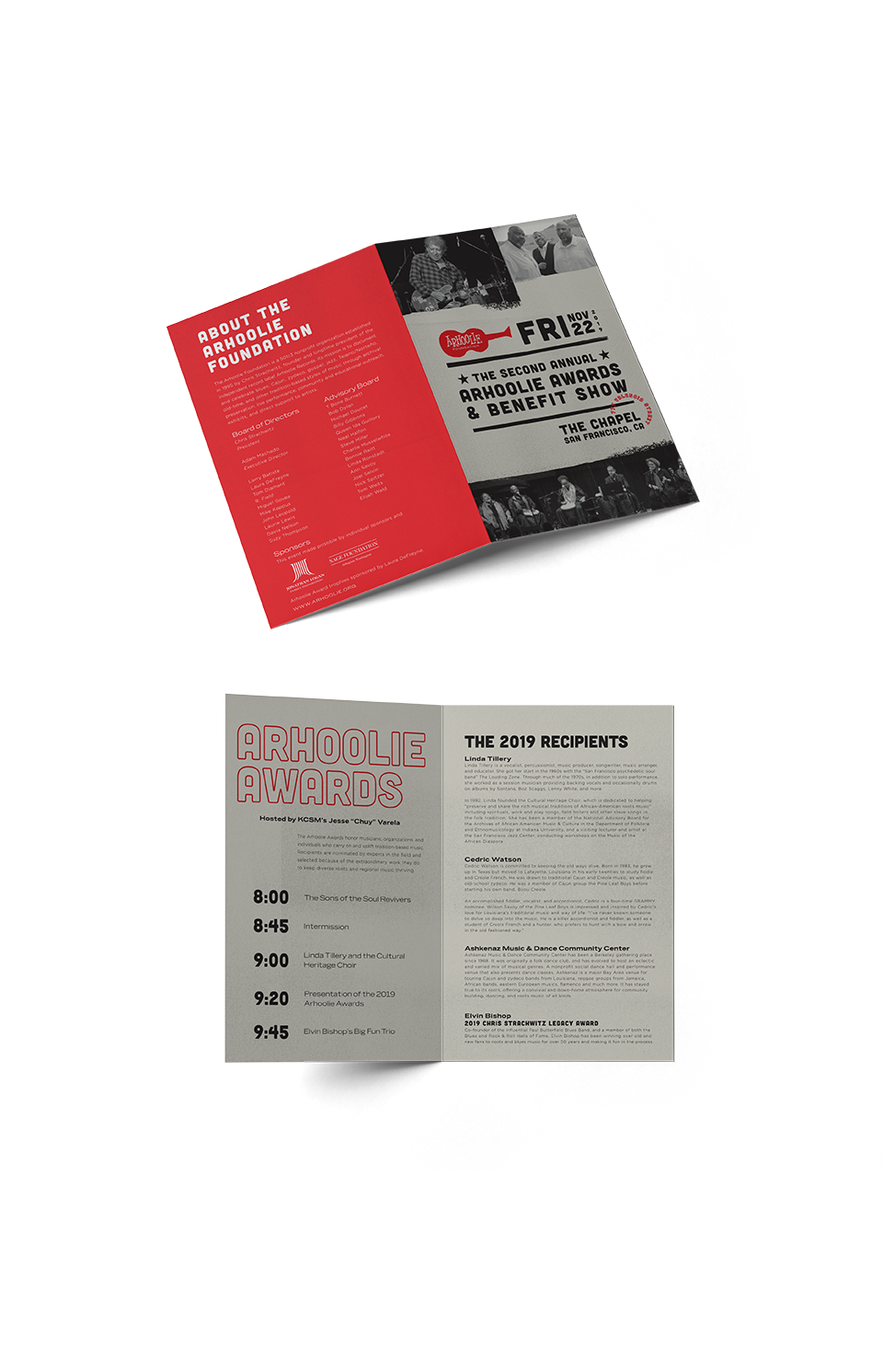 Arhoolie-concert-program-design-sample-by-Outsource-Marketing