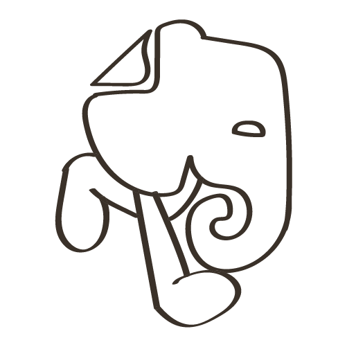 Logos of the best organizational tools for your business including Evernote.